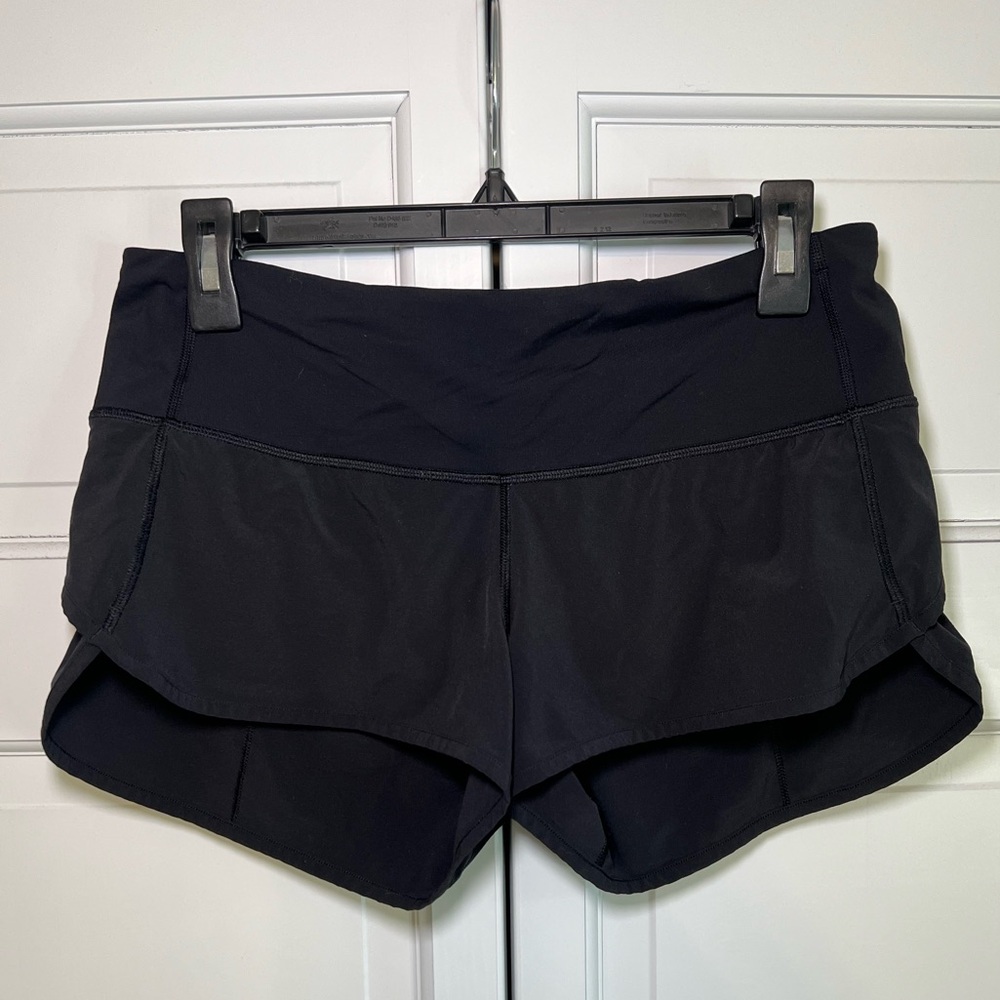 Lululemon Black Speed Up 2.5” Shorts